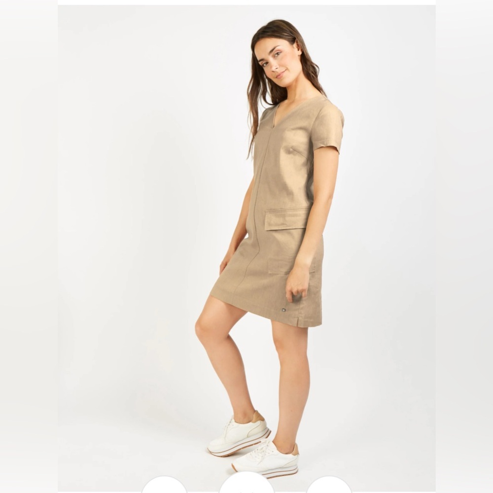 FIG clothing linen/TENCEL dress